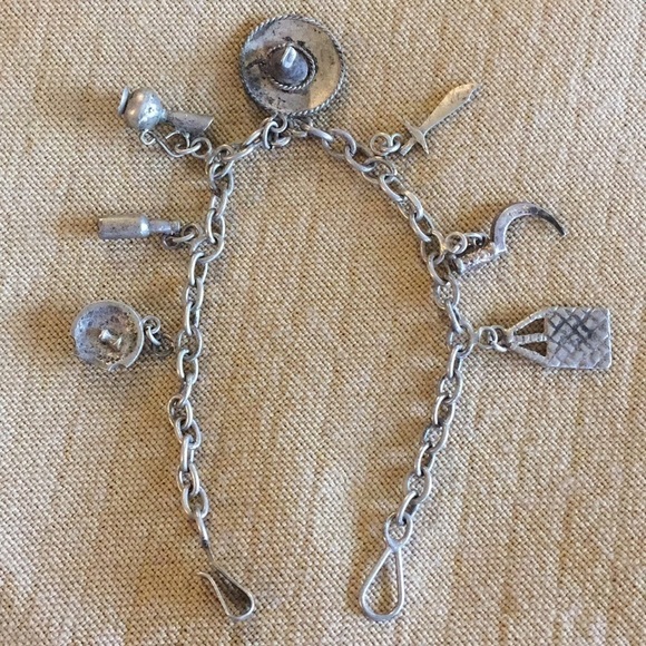 Vintage Mexico Charm Bracelet - Picture 1 of 4